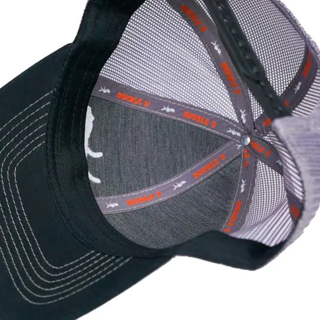Black and Gray Mesh Back Hat | Double U Hunting Supply