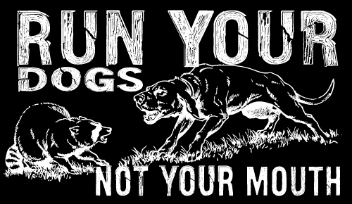 Raccoon Run Your Dogs-White