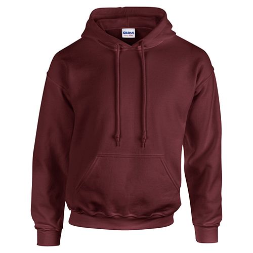 Gildan Hooded Sweatshirt-Maroon-XL