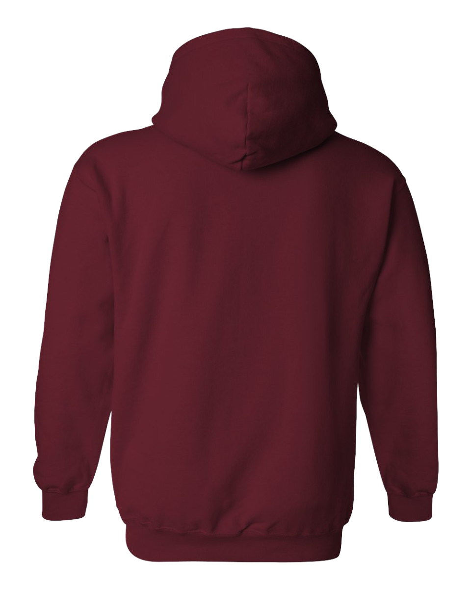 Gildan Hooded Sweatshirt-Maroon-XL