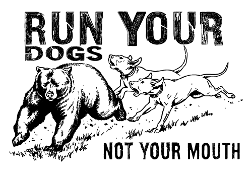 Bear Run Your Dogs-Black
