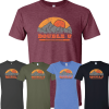 Double U 'Vintage Mountain Sunrise' Ladies Shirt