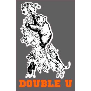 Double U Bear Treed Premium High Tack Decal