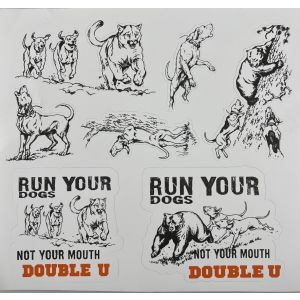 Double U Stickers by Tom Mansanarez