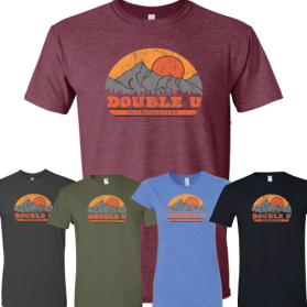 Double U 'Vintage Mountain Sunrise' Ladies Shirt