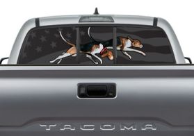 Hound Breed Logo Rear Window Graphic