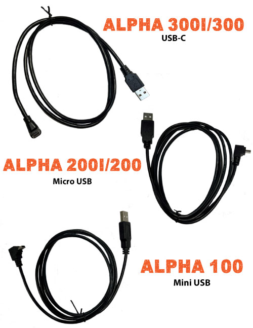 Right Angle Garmin GPS Charger | USB Cord for GPS Handhelds