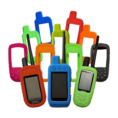 Étui Silicone Pour GPS Garmin Alpha 10 - Coque Antichoc Kwmobile Bleu