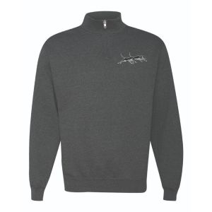 Double U Hunting Supply 1/4 Zip Embroidered Sweatshirt
